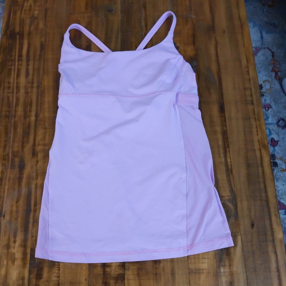 Lululemon Yeah Yoga Tank Cross Strap Vintage Pink